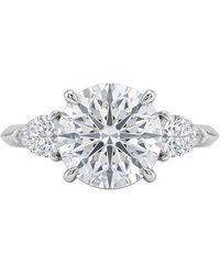 Lab Grown Diamonds - 14K 6.30 Ct. Tw. Lab-Grown Diamond 3 Stone Engagement Ring - Lyst