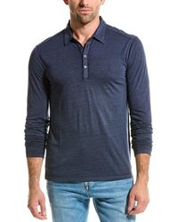 John Varvatos - Marty Burnout Polo Shirt - Lyst