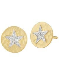 Reiss - 14K 0.06 Ct. Tw. Diamond Stud Drop Earrings - Lyst