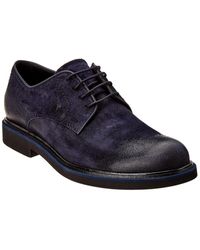Tod's Suede Oxford - Blue