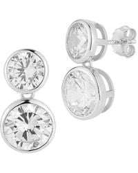 Sphera Milano - Plated Cz Earrings - Lyst