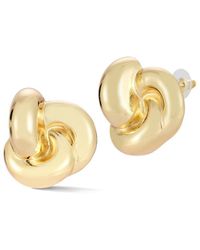 Glaze Jewelry - Plated Love Knot Statement Stud Earrings - Lyst