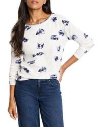 NIC+ZOE - Nic + Zoe Stamped Floral Waffle T-Shirt - Lyst