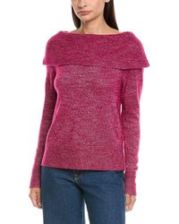 PAIGE - Metallic Izabella Wool-Blend Sweater - Lyst