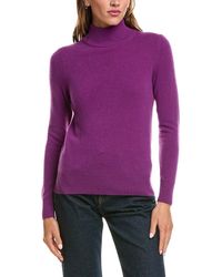 InCashmere - Basic Mock Neck 100% Cashmere Sweater - Lyst