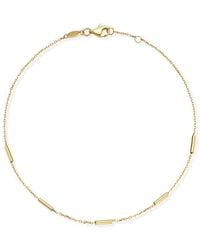 Ember Fine Jewelry - 14K Bar Station Ankle Bracelet - Lyst
