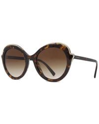 Tiffany & Co. - Havana Round Gradient Sunglasses - Lyst