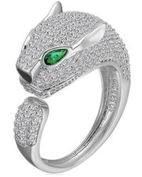 Rachel Glauber - 14K Plated Cz Band Ring - Lyst