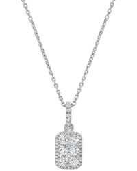 H.J. Namdar - 14K 0.67 Ct. Tw. Diamond Cluster Necklace - Lyst