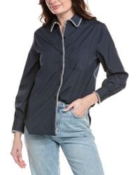 Rag & Bone - Maxine Blanket Stitch Shirt - Lyst