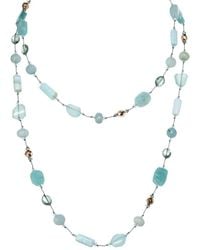 Margo Morrison - Chalcedony, Amazonite, Pyrite, Opal Necklace - Lyst