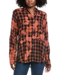 The Nu Vintage - Washed Flannel Shirt - Lyst