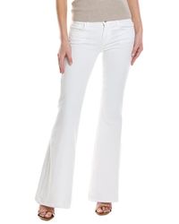7 For All Mankind - Brilliant White Low-rise Flare Jean - Lyst