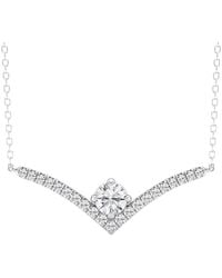Lab Grown Diamonds - 14K 0.75 Ct. Tw. Lab Grown Diamond Pendant Necklace - Lyst