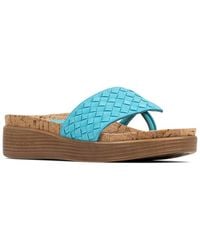 Donald J Pliner - Fifisp Leather Footbed Sandal - Lyst