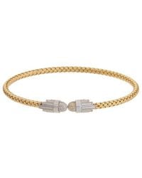 Meshmerise - 18K Over 0.1 Ct. Tw. Diamond Mesh Bangle Bracelet - Lyst