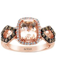 Le Vian - 14k Rose Gold 1.41 Ct. Tw. Diamond & Morganite Ring - Lyst