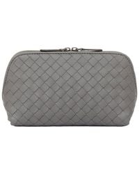 Bottega Veneta - Intrecciato Leather Travel Vanity Cosmetic Pouch (Authentic Pre-Loved) - Lyst