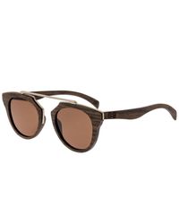 Earth Wood Unisex Ceira 49mm Polarized Sunglasses - Brown