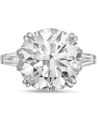 Diana M. Jewels - Diana M. 14K 4.50 Ct. Tw. Lab-Grown Diamond Three-Stone Ring - Lyst