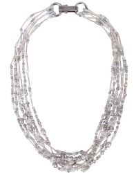 Saachi - Beaded Layered Pearl Necklace - Lyst