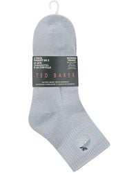 Ted Baker - Set Of 3 Quarter Crew Sock - Lyst