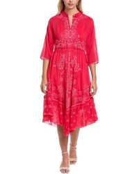 Johnny Was - Vipiana Midi Dress - Lyst