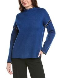 Tahari - Novelty Embroidery Stitch Pullover - Lyst