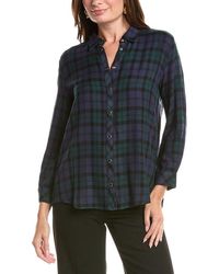 Johnny Was - Petite Velvet Back Oversized Shirt - Lyst