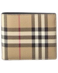 Burberry - Check E-Canvas Bifold Wallet - Lyst