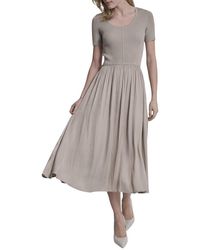 DKNY - Mix Media Spun Sweaterdress - Lyst