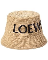 Loewe - Raffia Bucket Hat - Lyst