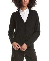 Theory - V-Neck Wool Cardigan - Lyst