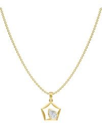 Lab Grown Diamonds - 18K Over 0.95 Ct. Tw. Lab-Grown Diamond Necklace - Lyst