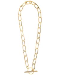Rivka Friedman - 18k Plated Cz Paperclip Chain Necklace - Lyst