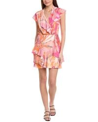 Reiss - Marseille Printed Flippy Dress - Lyst