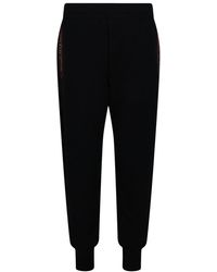 McQueen - Selvedge Logo Tape Detail Joggers - Lyst