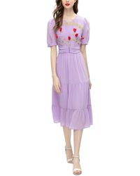 Adele Berto - Midi Dress - Lyst