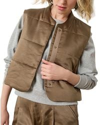 Lilla P - Satin Quilted Vest - Lyst