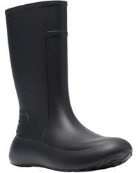 Ferragamo - Gancini Debossed Fabric Rain Boot - Lyst