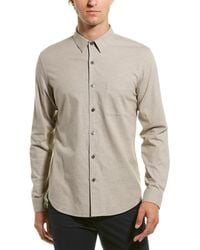 Theory Mens Grid Flannel Long Sleeve Woven
