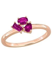 Rina Limor - 0.57 Ct. Tw. Rhodolite Three Stone Ring - Lyst