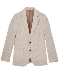 Reiss - Ashton Notch Linen Formal Jacket - Lyst