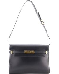 Saint Laurent - Sheep Leather Manhattan Shoulder Bag Medium (Authentic Pre-Loved) - Lyst