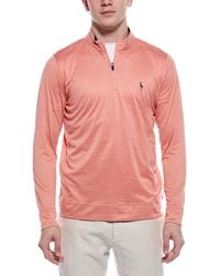 Tailorbyrd - Melange Mesh Performance Quarter Zip Pullover - Lyst