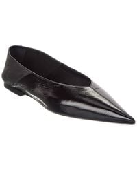 Saint Laurent - Carolyn Leather Flat - Lyst