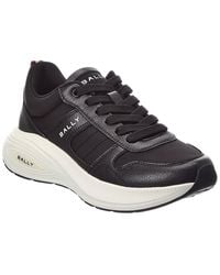 Bally - Running Leather & Canvas Sneaker - Lyst