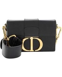 Dior - Black Calfskin Montaigne 30 Shoulder Bag (authentic Pre-loved) - Lyst