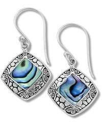Samuel B. - Silver Abalone Shell Earrings - Lyst
