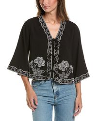 Adrianna Papell - Airflow Woven Blouse - Lyst